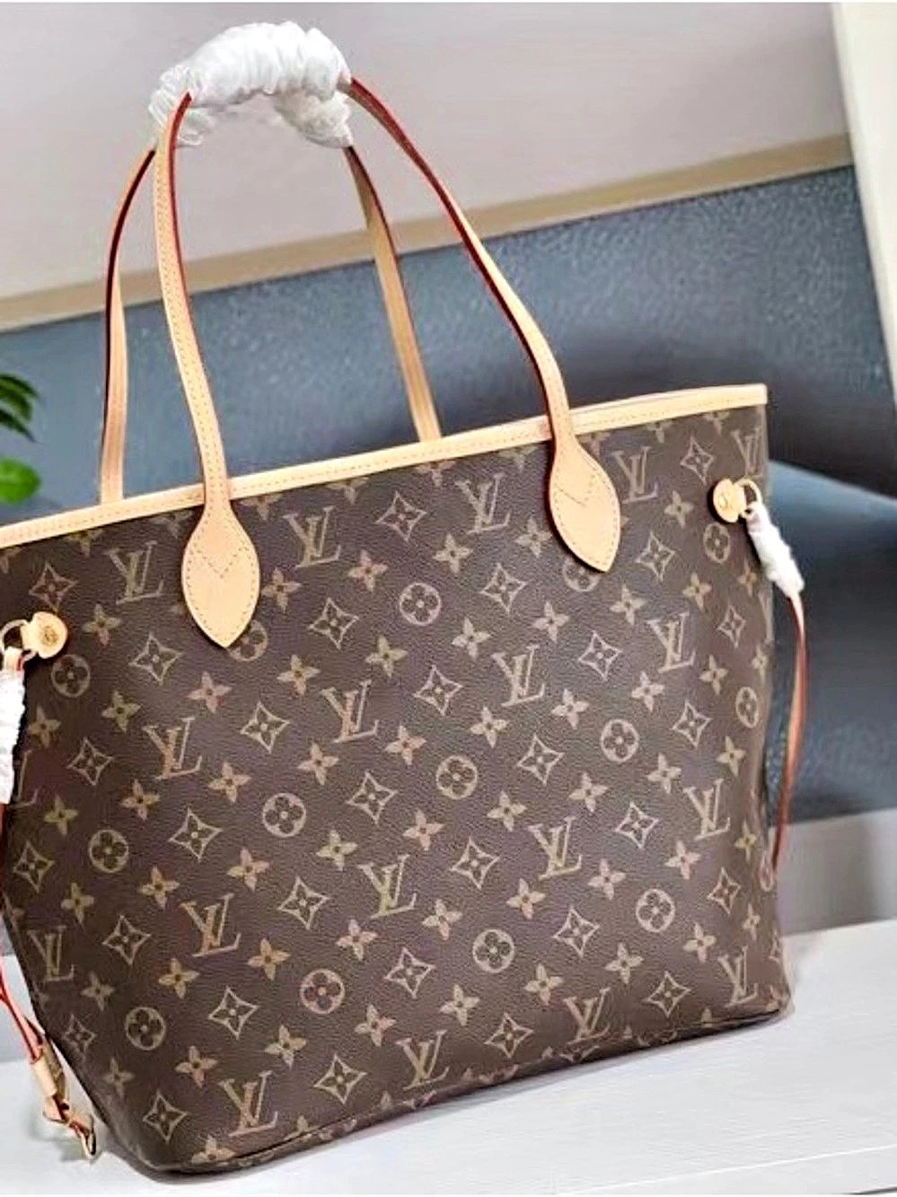 🥃LV Neverfull MM Monogram Beige